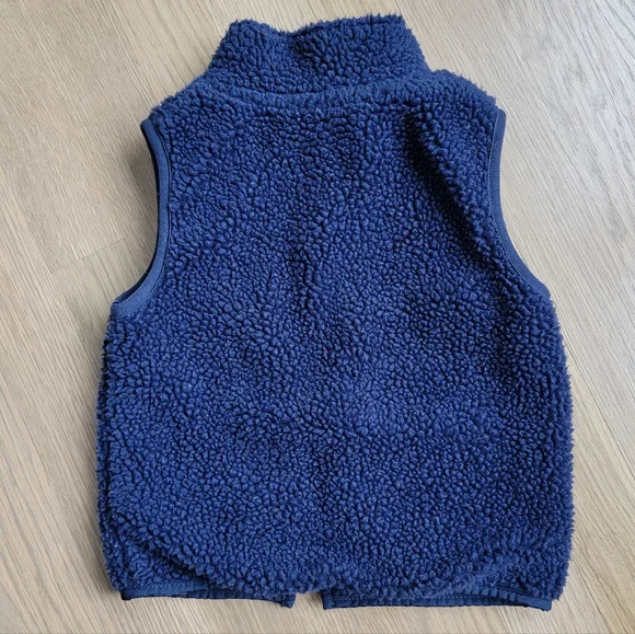 Carter's Fleece Navy Blue Vest, Size 18 Months - Picture 2 of 3